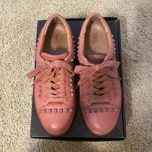 FRYE Ivy Deco Stud Leather Sneakers 7